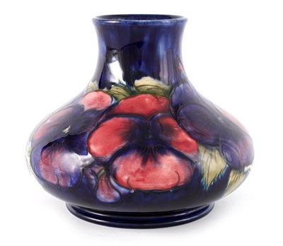 Lot 271 - A 1930'S WILLIAM MOORCROFT LARGE FOOTED SQUAT...
