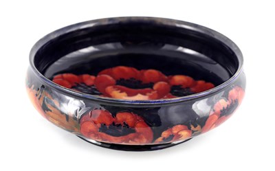 Lot 272 - A WILLIAM MOORCROFT LARGE FOOTED SHALLOW BOWL...