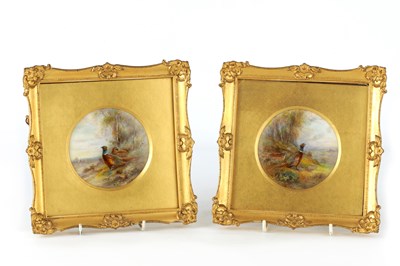 Lot 293 - JAMES STINTON 1870-1961. A SIGNED PAIR OF...