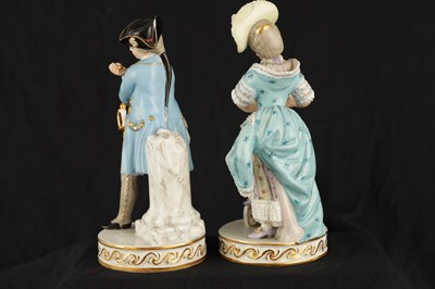 Lot 306 - A PAIR OF 19TH CENTURY MEISSEN PORCELAIN...