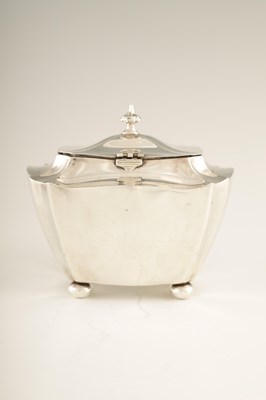 Lot 371 - A LATE 19TH CENTURY GEORGIAN STYLE SILVER TEA...