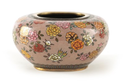 Lot 435 - A JAPANESE MEIJI PERIOD CLOISONNÉ ENAMEL SQUAT...