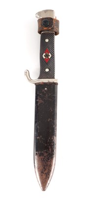 Lot 501 - A WORLD WAR II GERMAN NAZI HITLER YOUTH DAGGER...