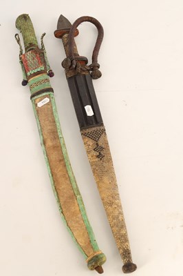 Lot 506 - TWO 19TH CENTURY AFRICAN DAGGERS one with a...