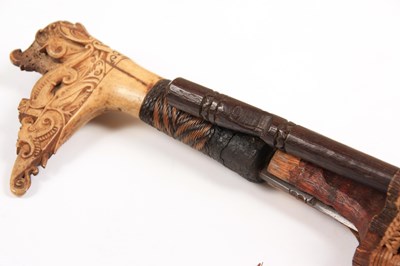 Lot 507 - A 19TH CENTURY MODANG DAYAK MANDAU SWORD...