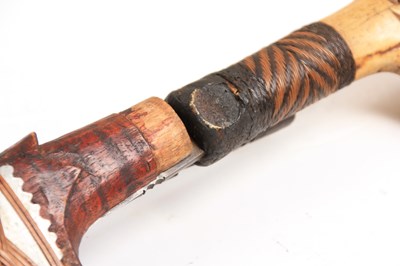 Lot 507 - A 19TH CENTURY MODANG DAYAK MANDAU SWORD...