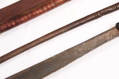 Lot 507 - A 19TH CENTURY MODANG DAYAK MANDAU SWORD...