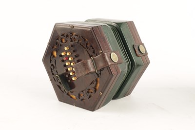 Lot 562 - A MID 19TH CENTURY WHEATSTONE CONCERTINA...