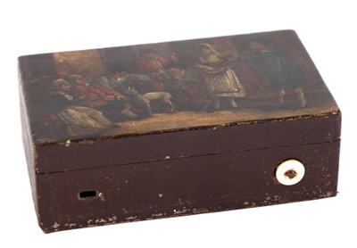 Lot 565 - A 19TH CENTURY SWISS MINIATURE TIN TOLE...