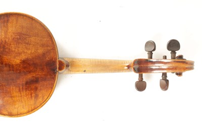 Lot 567 - AN ANTIQUE VIOLIN bearing old torn label,...