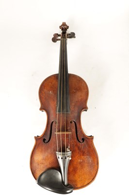 Lot 567 - AN ANTIQUE VIOLIN bearing old torn label,...