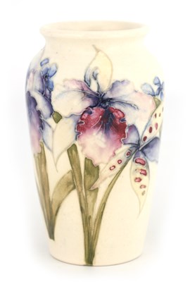 Lot 57 - A MOORCROFT SMALL TAPERING SHOULDERED VASE...