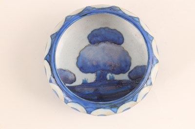 Lot 58 - A MOORCROFT SMALL SHALLOW DISH WITH CURVED RIM...