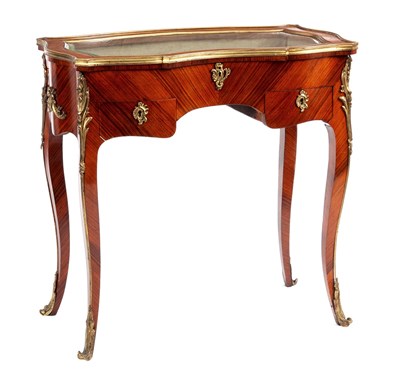 Lot 822 - A 19TH CENTURY LOUIS XVI STYLE FRENCH KINGWOOD...