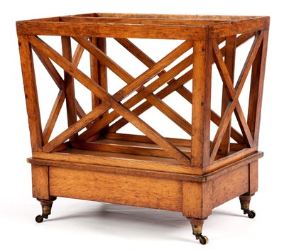 Lot 824 - A STYLISH LATE 19TH CENTURY HONEY COLOURED OAK...