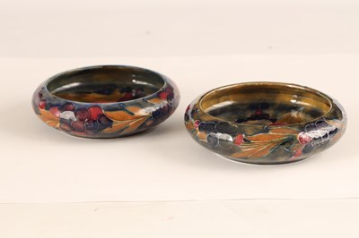 Lot 68 - TWO EARLY WILLIAM MOORCROFT CIRCULAR SHALLOW...