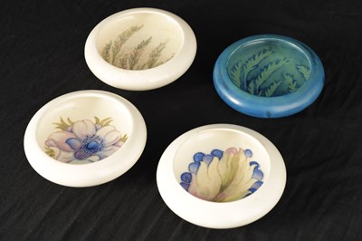 Lot 69 - A COLLECTION OF FOUR MOORCROFT CIRCULAR...