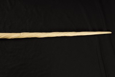 Lot 736 - A LARGE 19TH CENTURY NARWHAL TUSK mounted on a...