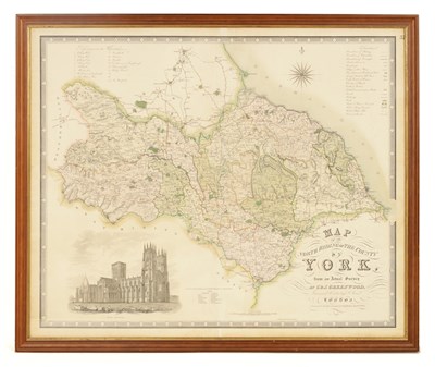 Lot 763 - A 19TH CENTURY COLOURED ILLUSTRATED MAP OF...