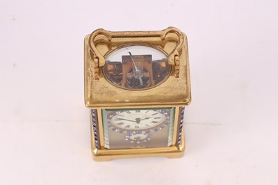 Lot 830 - AN EARLY 20TH CENTURY FRENCH TIMEPIECE ALARM...