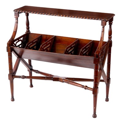 Lot 878 - A LATE 19TH CENTURY CHIPPENDALE STYLE MAHOGANY...