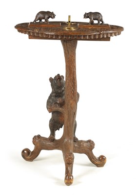 Lot 969 - A LATE 19TH CENTURY SWISS CARVED BLACK FOREST...
