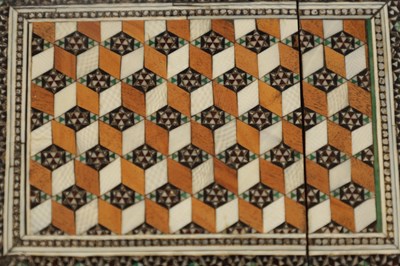 Lot 989 - A 19TH CENTURY ANGLO INDIAN FINELY INLAID...