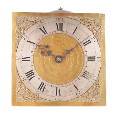 Lot 843 - RICHARD GILKES, ADDERBURY. AN EARLY 18TH CENTURY WEIGHT-DRIVEN HOOK AND SPIKE WALL CLOCK