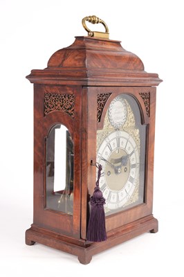 Lot 941 - CHRISTOPHER TUCKER, LONDON  A MID 18TH CENTURY WALNUT QUARTER REPEATING BRACKET CLOCK