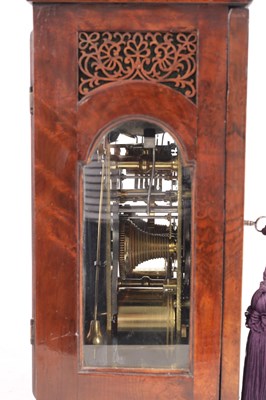 Lot 941 - CHRISTOPHER TUCKER, LONDON  A MID 18TH CENTURY WALNUT QUARTER REPEATING BRACKET CLOCK