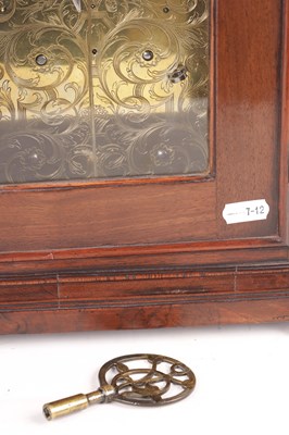 Lot 941 - CHRISTOPHER TUCKER, LONDON  A MID 18TH CENTURY WALNUT QUARTER REPEATING BRACKET CLOCK
