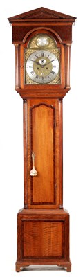 Lot 878 - WILLIAM PARKINSON, LANCASTER  A GEORGE III OAK AND MULBERRY LONGCASE CLOCK