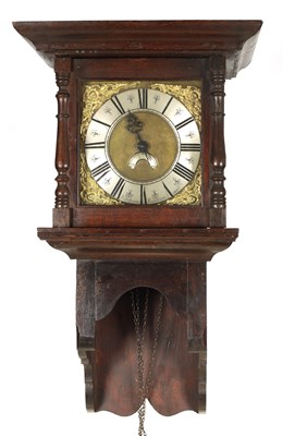 Lot 892 - HAMPSON, WREXHAM  No. 1437  AN EARLY 18TH CENTURY 30-HOUR HOODED WALL CLOCK