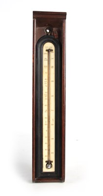 Lot 836 - BERGE, LATE RAMSDEN. LONDON AN EARLY 19TH CENTURY WALL HANGING THERMOMETER