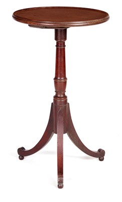 Lot 980 - A LATE GEORGIAN HEPPLEWHITE STYLE MAHOGANY WINE TABLE