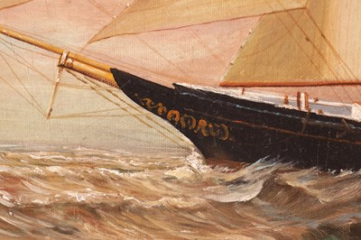 Lot 711 - D.TAYLOR  20TH CENTURY MARINE OIL ON CANVAS