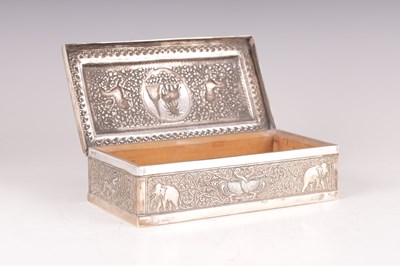 Lot 79 - A LATE 19TH CENTURY INDIAN SILVER BOX