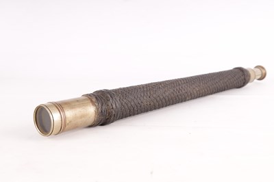 Lot 400 - ROSS, LONDON. A 19TH CENTURY SINGLE DRAW NAVAL TELESCOPE