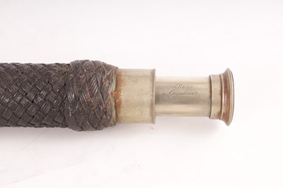 Lot 400 - ROSS, LONDON. A 19TH CENTURY SINGLE DRAW NAVAL TELESCOPE