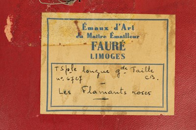Lot 689 - AN EARLY 20TH CENTURY LIMOGES ENAMEL PLAQUE BY CAMILLE FAUREC