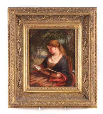 Lot 704 - A 19TH CENTURY PORTRAIT. OIL ON BOARD