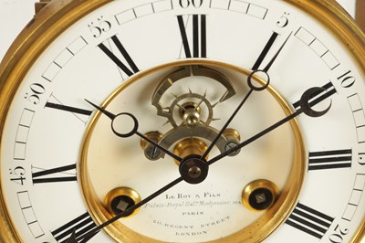 Lot 782 - LE ROY ET FILS, PARIS & LONDON. A RARE AND LARGE 19TH FRENCH TABLE REGULATOR WITH COUP PERDU ESCAPEMENT