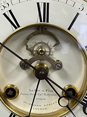 Lot 782 - LE ROY ET FILS, PARIS & LONDON. A RARE AND LARGE 19TH FRENCH TABLE REGULATOR WITH COUP PERDU ESCAPEMENT