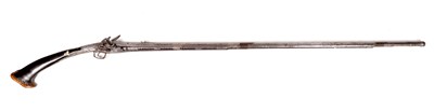 Lot 367 - A MID-EASTERN FLINTLOCK JEAZEAL MUSKET