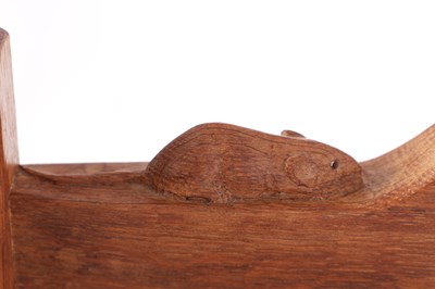 Lot 692 - A ROBERT 'MOUSEMAN' THOMPSON OAK MAGAZINE RACK
