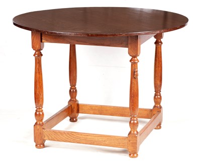 Lot 695 - ROBERT 'MOUSEMAN' THOMPSON  AN UNUSUAL OAK CIRCULAR TABLE