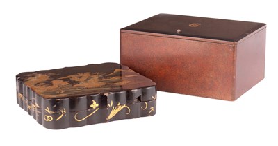 Lot 666 - TWO LACQUERED BOXES