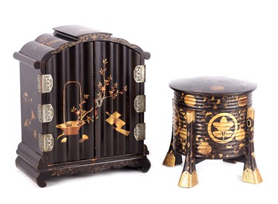 Lot 663 - TWO LACQUERED BOXES