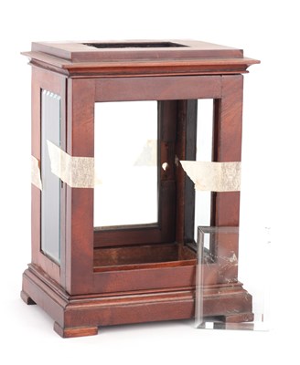 Lot 931 - A MID 19TH CENTURY ENGLISH MAHOGANY FIVE-GLASS LIBRARY CLOCK CASE