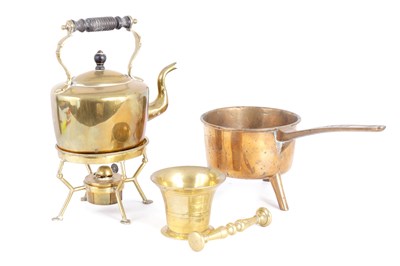 Lot 617 - A COLLECTION OF 18TH/19TH CENTURY METALWARE